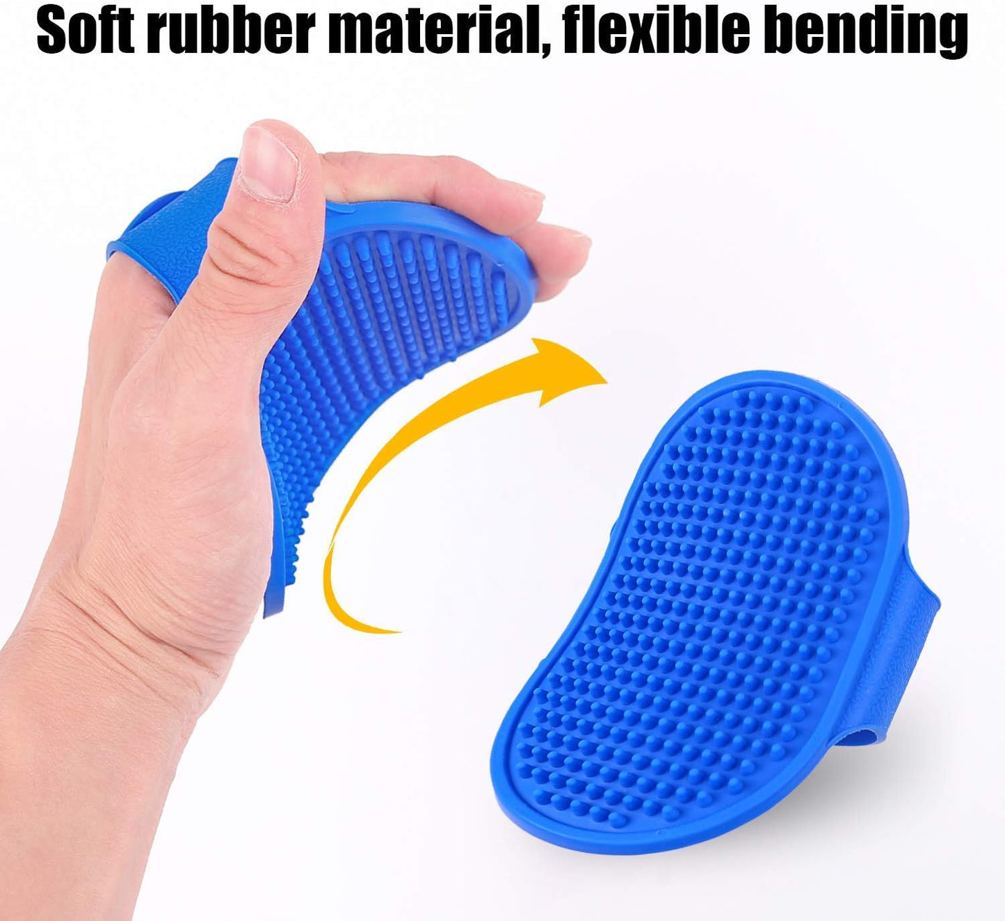 Pack of 2 Pet Grooming Brush Cat Dog Bath Brush, Red