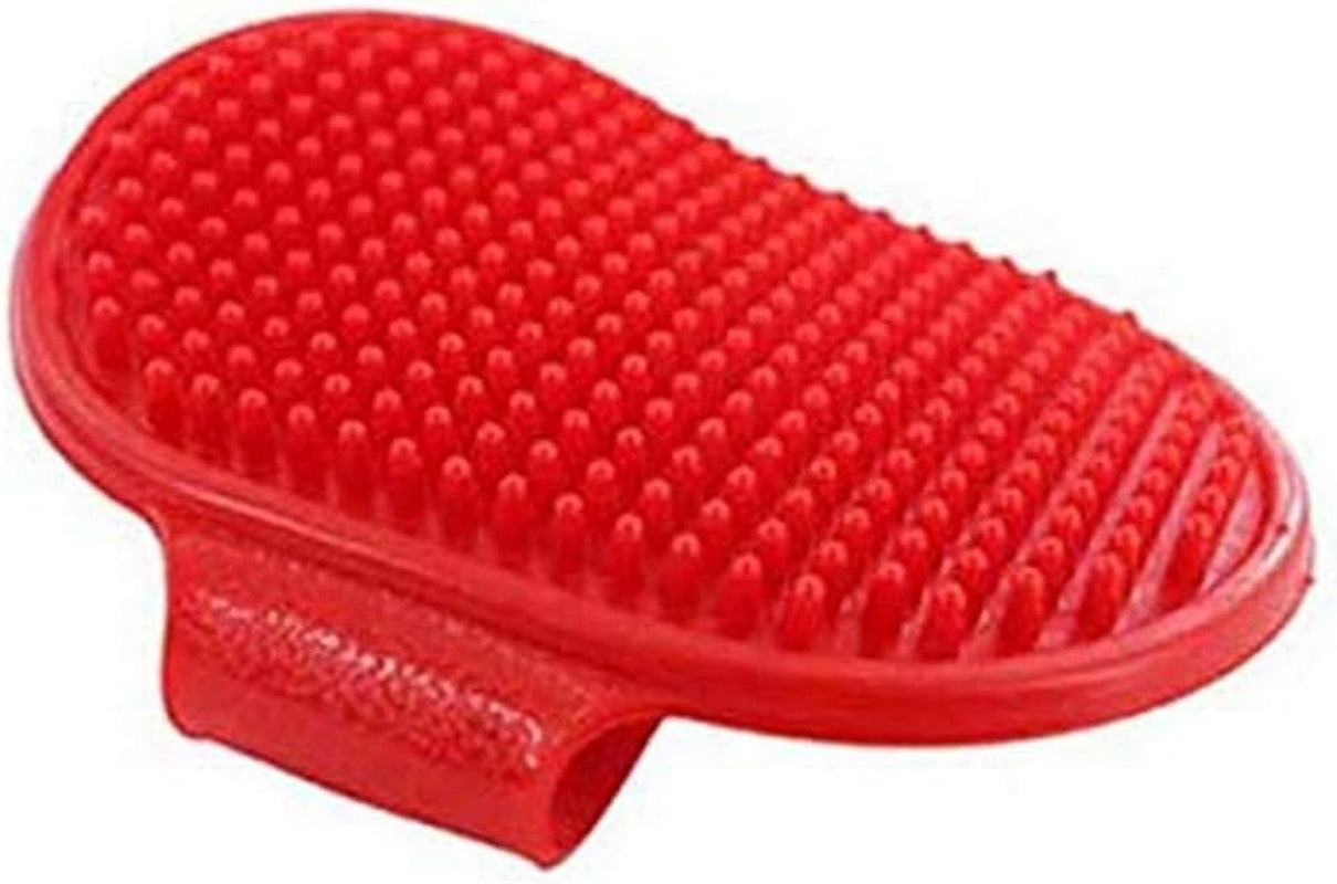 Pack of 2 Pet Grooming Brush Cat Dog Bath Brush, Red